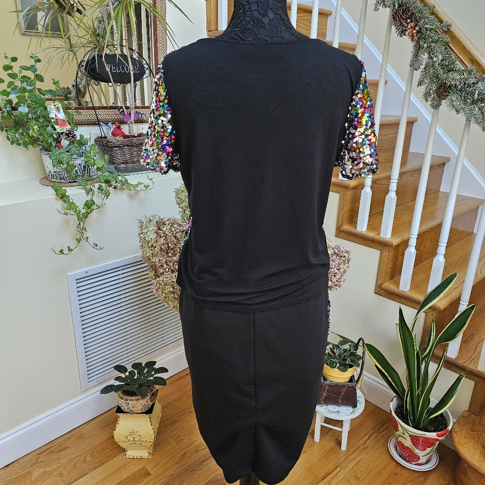 **Set** Matching Sequin Top & Skirt - image 5